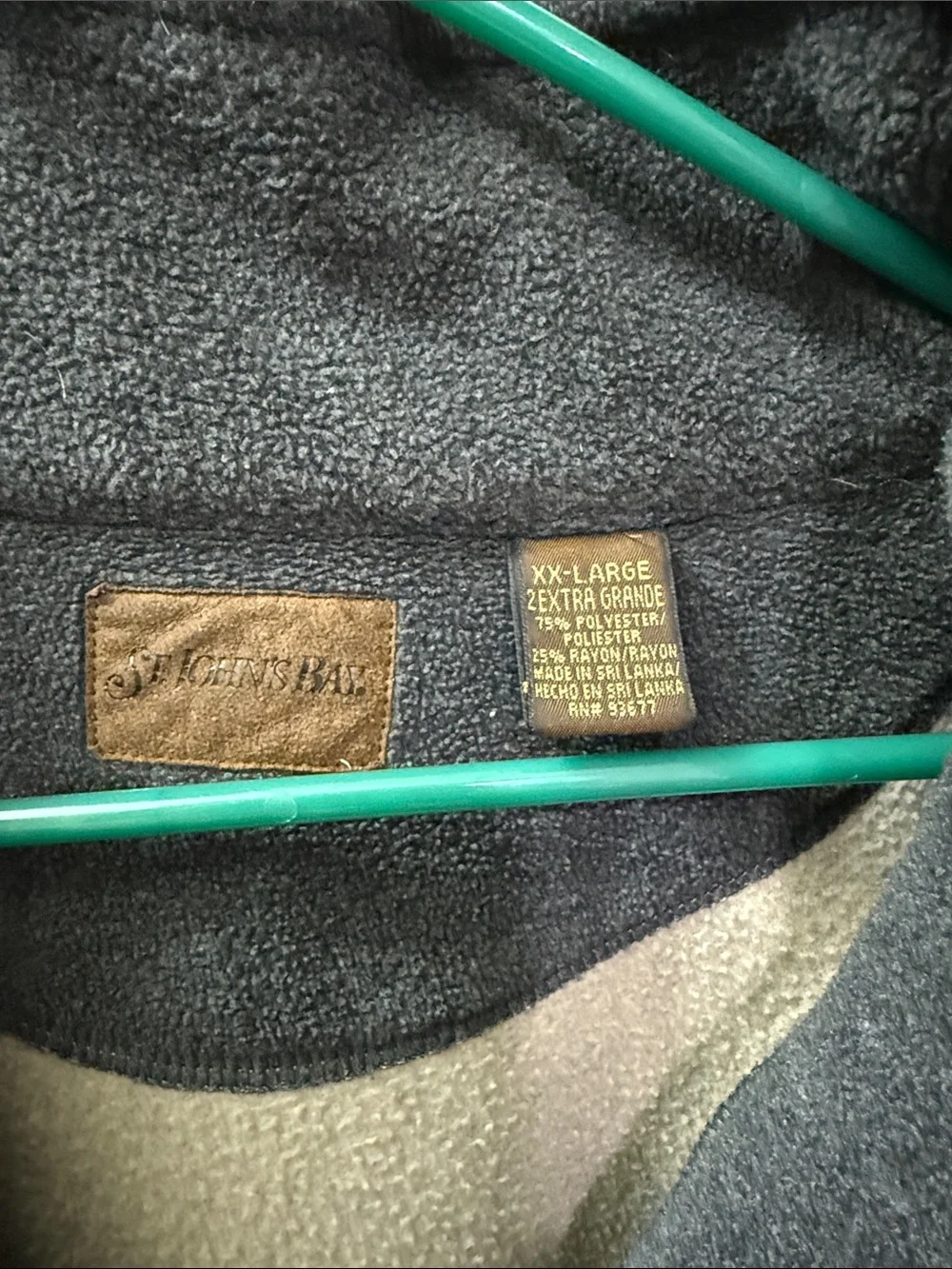 St. John's Bay Men's Zip-Up Fleece Pullover - Taupe